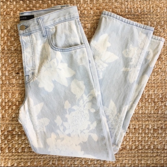 J Brand Wynn’s Floral cropped straight jean - Picture 5 of 12